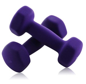 Colored Gym Equipment Neoprene Dumbbells <strong>Hand</strong> <strong>Weights</strong> Set Iron and Plastic Fitness Barbell for Training &amp; Home Exercise - Product Image 2