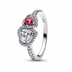 Anello Stella Eterna Splendente |   Stile Coppia in Rame e Pietra Naturale |   Anello a Cuore Sublime, Regalo con Grazioso Fiocco - Product Image 2