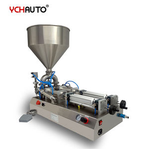 Machine de remplissage de beurre de noix <span class=keywords><strong>pas</strong></span> <span class=keywords><strong>cher</strong></span> Machine de remplissage de piston de pâte manuelle semi-automatique 500 ml avec trémie en acier inoxydable à vendre - Product Image 3