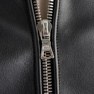TOPSHOW Garment Wholesale Black PU <b>Leather</b> Jacket Custom Cropped Genuine <b>Leather</b> Jacket <b>Men</b> - Product Image 4