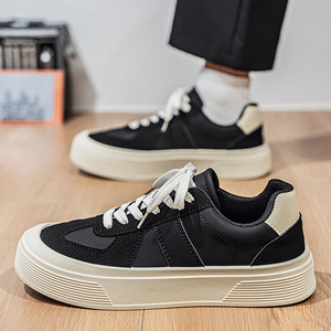 Mesh Lace-Up Running <b>Shoes</b> Men 2025 Winter New Style Thick-Soled Wear-Resistant High-End Feel <b>Work</b> Lightweight Casual Trendy - Product Image 3