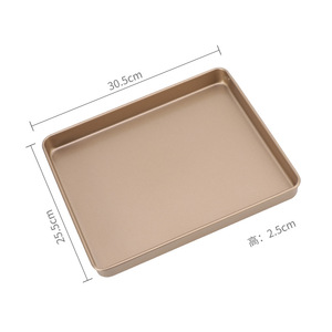 Rectangular Deep <b>Baking</b> Pan 12-Inch Carbon Steel Gold Color <b>Oven</b> Safe Home <b>Baking</b> Tools - Product Image 2