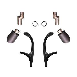 Welta Upgrade Scorpio - Puntas de escape con aspecto de fibra de carbono para parachoques trasero, compatibles con Civic 11.ª generación 2021-2024, color negro - Product Image 3