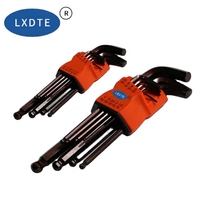 Kit de clés hexagonales manuelles universelles en forme de L S2 LXD, 9 pièces