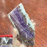 Vente en gros de plaques d'agate améthyste naturelle polie, tranches d'agate, images de cristaux sculptés, décoration tendance