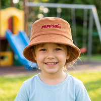 Nouveau chapeau d'été pour enfants, chapeau de pêche en tissu éponge avec sangle mentonnière coupe-vent, protection solaire, casquette de pêcheur