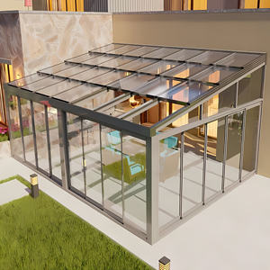 Structure en aluminium Jardin d'hiver Conservatoire Solaires Maisons en verre pour villa Jardin Dernier étage - Product Image 4