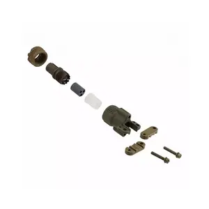 MS3106F10SL-3P Circular Connector 3 Position MIL-DTL-5015 MS Plug Male Pins Solder Cup MS3106F10SL3P Olive Drab