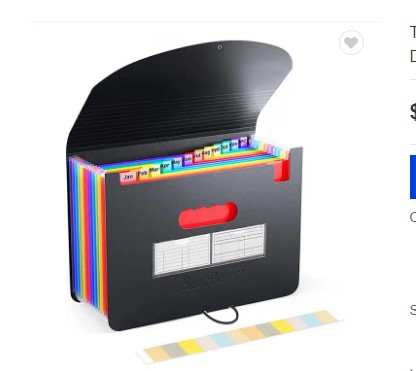 12/24 карманов, расширяющаяся папка для файлов, формат A4, размер букв, портативный держатель для документов, папка-гармошка