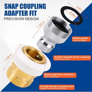 Adaptateur de robinet pour lave-vaisselle portable, adaptateur de robinet 15/16-27M ou 55/64-27F pour machine à laver - Product Image 2