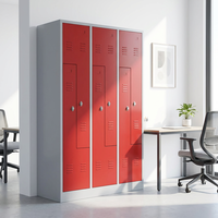 Casier en acier de type Z, emballage plat, armoire de rangement métallique multi-portes pour salle de sport, école, usine, hôpital, gimnasio, casilleros