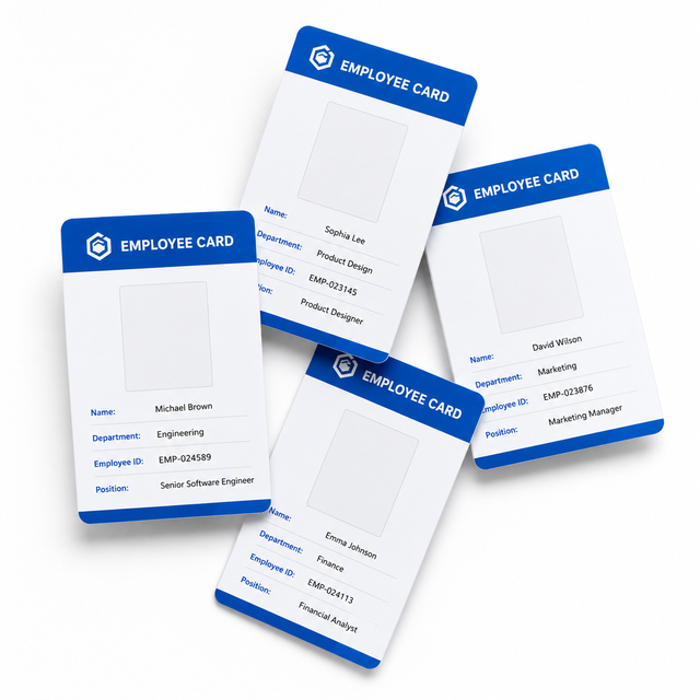 High Quality Printed Plastic ID Card Contactless 125KHz TK4100 Proximity Smart Card for Staff