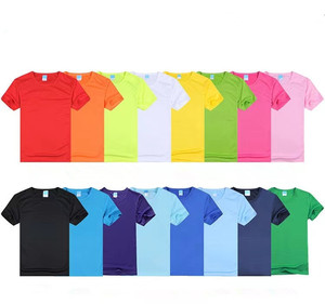 Áo Thun Nam Khô Nhanh Tay Cổ Tròn <span class=keywords><strong>M</strong></span>àu Trơn 100% <span class=keywords><strong>Polyester</strong></span> Giá Rẻ - Product Image 1