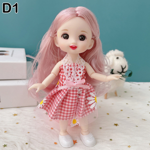 Nueva <span class=keywords><strong>Muñeca</strong></span> BJD Mini de 16 <span class=keywords><strong>cm</strong></span>, 13 Articulaciones Móviles, Niña Bebé, Ojos Grandes 3D, Hermosa <span class=keywords><strong>Muñeca</strong></span> de Juguete DIY para Vestir, <span class=keywords><strong>Muñeca</strong></span> de Moda 1/12 para Niñas - Product Image 4