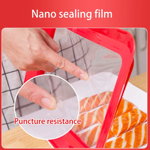 Le plateau de conservation sous vide peut être superposé sur le réfrigérateur Nano Sealing Film Storage Accessoires de cuisine - Product Image 5