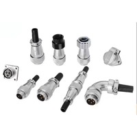 Connecteur de signal industriel WEIPU WS20J12TQ, connecteur d'aviation circulaire WS20, fiche mâle droite 12 broches, type à souder, 5A 400V