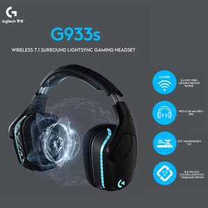 Casque de jeu sans fil Logitech G933S d'origine avec éclairage RGB LIGHTSYNC, son surround DTS, double mode sans fil, casque supra-auriculaire - Product Image 5