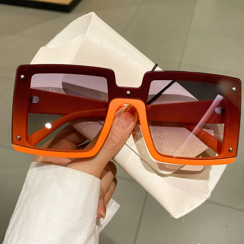 1099 New Fashion Sunglasses Women's Street Shot European and American Sunglasses ins Large Square