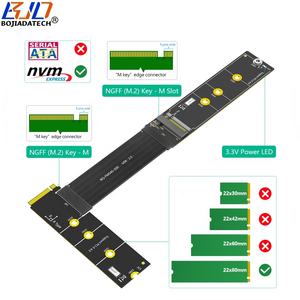NGFF <span class=keywords><strong>M</strong></span>.<span class=keywords><strong>2</strong></span> <span class=keywords><strong>M</strong></span> إلى المفتاح <span class=keywords><strong>M</strong></span>/B + <span class=keywords><strong>M</strong></span> PCI-E cio 4X من من من من من x من من من من sim M2 NVME بطاقة محول d + كابل FPC مرن نوع R 20 10000 - Product Image 2