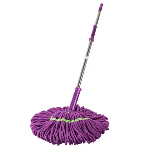 Convenient Household Stainless Steel Lazy Mop Floor Mop Free-Hand Water Rotating Twist Flexible Cleaning