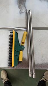 Brosse de nettoyage portable en plastique à poils rigides antidérapante pour sols de salle de bain, nettoyage en profondeur, pour toilettes, douches et joints - Product Image 3