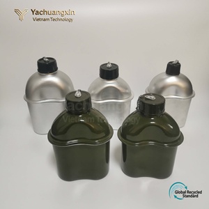 Bouteille d'eau en PE pour l'extérieur avec ensemble de tasses, capacité de 1L, anti-fuite, durable, pour le camping - Product Image 5