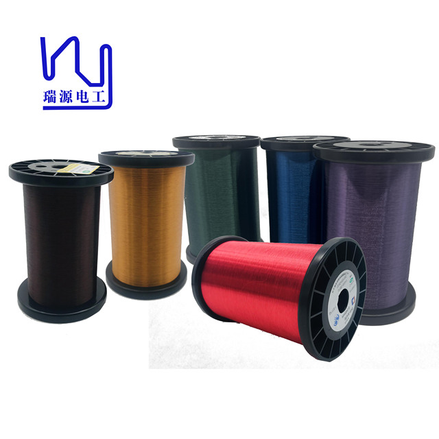 42AWG 0.063mm Red Poly Coated Enameled Copper Wire for Guitar Pickup
