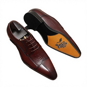 รองเท้าหนังแท้ผู้ชายแบบผูกเชือก รุ่น Sh10002a ดีไซน์เรียบหรู เหมาะสำหรับใส่ทำงาน พื้นยาง ทนทาน ใส่ได้ทุกฤดูใบไม้ผลิ ฤดูร้อน ฤดูใบไม้ร่วง - Product Image 3