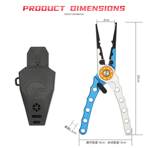 KLIFISHING Perfect voor visserij in zoet- en zoutwater, tangen van 6061 aluminium, afsluitbaar met schede - Product Image 2