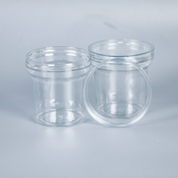 Gâteau soda transparent avec logo personnalisé de qualité alimentaire peut 220ml 240ml 280ml peut spirale bouteille en plastique
