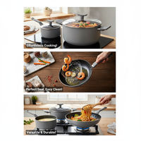 Nouvel arrivage : Ensemble de 7 ustensiles de cuisson antiadhésifs en acier au carbone de qualité supérieure, légers, pour cuisine domestique