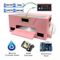 Eizoulyn Logiciel le plus récent pour utiliser une presse à chaud la moins chère Machine d'impression automatique A3 I3200 Xp600 rose Imprimante DTF