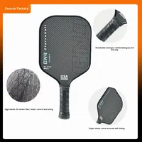 Paleta de Pickleball T700 de Carbono Crudo Aprobada por la USAPA - Diseño Avanzado para Torneos con Máximo Efecto, Profesional GQK GC41711, Fibra 3k