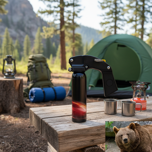 Spray de Seguridad Personal de 110 ml para Supervivencia al Aire Libre con Logotipo Ours Puissant, Repelente de Animales Salvajes de 30 Pies de Alcance para Senderismo - Product Image 5
