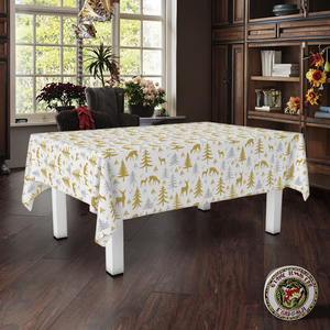 Hipeas personalizzato rettangolo PE tovaglia di plastica impermeabile <span class=keywords><strong>buon</strong></span> <span class=keywords><strong>natale</strong></span> Design per la decorazione della tavola di <span class=keywords><strong>natale</strong></span> - Product Image 2