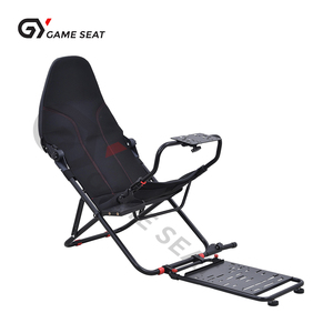 Chaise de simulateur de conduite pliable GY018-3 siège de direction simulateur de course cockpit pratique pour la conservation pour <span class=keywords><strong>PC</strong></span>, Logitech - Product Image 1