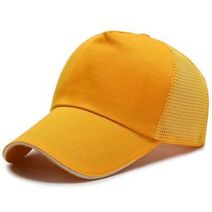 <b>Black</b> Twill Cotton Mesh <b>Baseball</b> <b>Cap</b> Adjustable 6 Panel Silk Screen Printed Breathable Casual Sports <b>Cap</b> Four Seasons for Unisex - Product Image 4