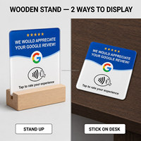 Carte NFC Google Review, programmable, adaptée aux entreprises et aux bureaux - affiche les commentaires, favorise les cadeaux, personnalisable