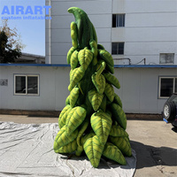 Pilier de cactus gonflable vert personnalisé, grande colonne de cactus gonflable pour événement sur le thème western, décoration de fête en plein air