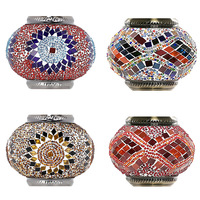 Nouvelles idées turc mosaïque lampe Kit bricolage mosaïque chandelier coloré perles de verre décoratif bureau veilleuse perlée accessoires