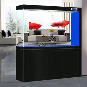 Factory Wholesale Aquarium New Design Fish Tank Easy Clean Aquarium Large Hotel Glass Cabinet Fish Tank