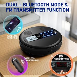 Dual Speaker Portable CD Player, FM Radio with AUX/USB Playback & A-B <b>Repeat</b> Function - Product Image 4