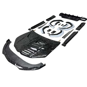 Kit de mise à niveau de pare-chocs pour Huracan/<span class=keywords><strong>Aventador</strong></span>, en fibre de carbone, impression par transfert d'eau, couleur noire, installation par boulons pour automobile - Product Image 2