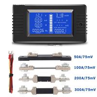 PZEM-015 10A/50A/100A/200A/300A testeur de batterie numérique compteur d'énergie capacité de puissance impédance testeur d'électricité résiduelle shunt
