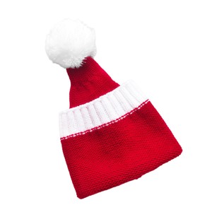 Christmas Hat Red Knitted Santa Claus Beanie Warm Soft Adult Children Size Classic Style - Product Image 2