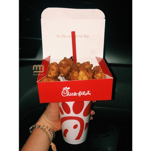 2 in 1 tazza di succo e patatine fritte da asporto monouso Freyo torre Snack tazza di carta fritto di pollo Boba tazza di tè con vassoio - Product Image 4