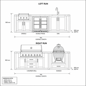 Gabinetes de Cocina para <span class=keywords><strong>Terraza</strong></span> de Acero Inoxidable con Parrilla Integrada, Encimera de Piedra Sinterizada y Refrigerador para Bebidas - Product Image 4