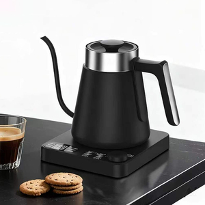 Chaleira Elétrica de Aço Inoxidável para Café com Controle Computadorizado, Design Sem Fio, Base Rotacional de 360 Graus para Uso em Hotel - Product Image 1