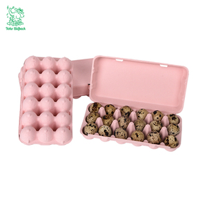 กล่องใส่ไข่นกกระทา<span class=keywords><strong>สี</strong></span>ดำแบบย่อยสลายได้ ทนแรงกระแทก ทำจากเยื่อกระดาษ<span class=keywords><strong>สี</strong></span><span class=keywords><strong>ชมพู</strong></span> บรรจุ 18 ฟอง ขายส่ง - Product Image 2