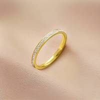 Bague en zircone, cadeau romantique pour elle, pour la Saint-Valentin, les mariages, les promesses, les fiançailles, pour femmes, bijoux en acier inoxydable noir
